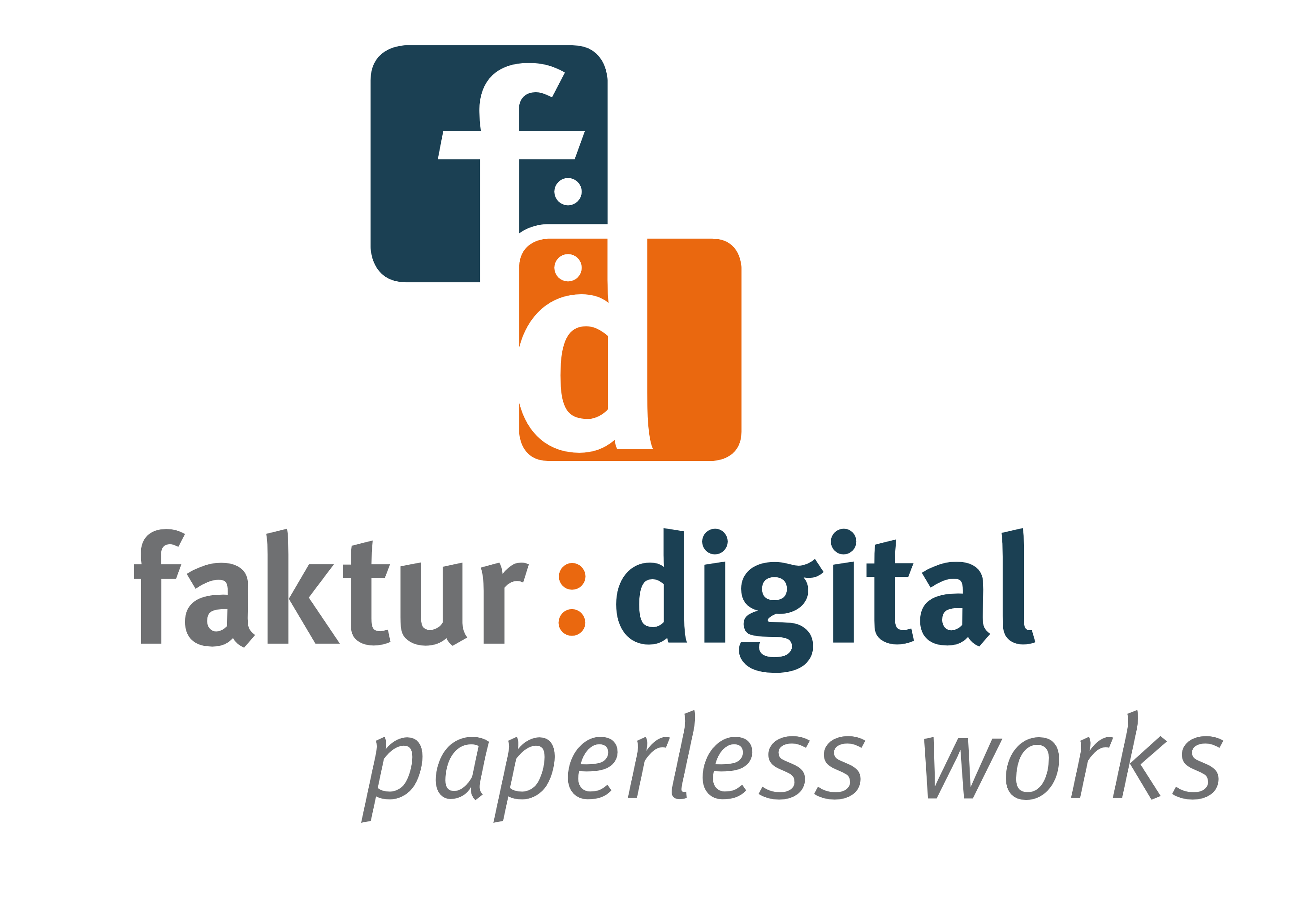 Logo der faktur:digital GmbH inkl. Slogan